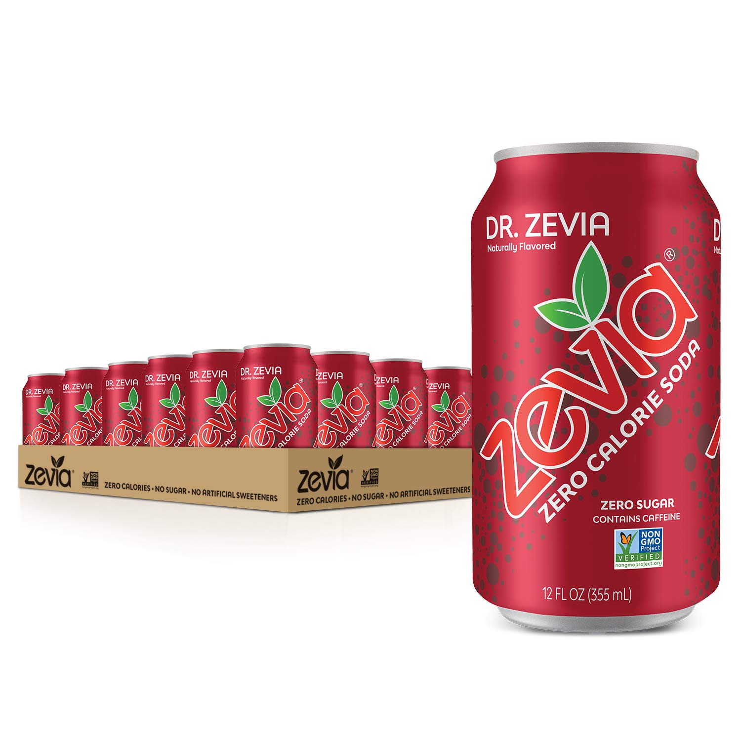 Zevia Zero Calorie Soda. Dr. Zevia. 12 Ounce Cans (Pack of 24)