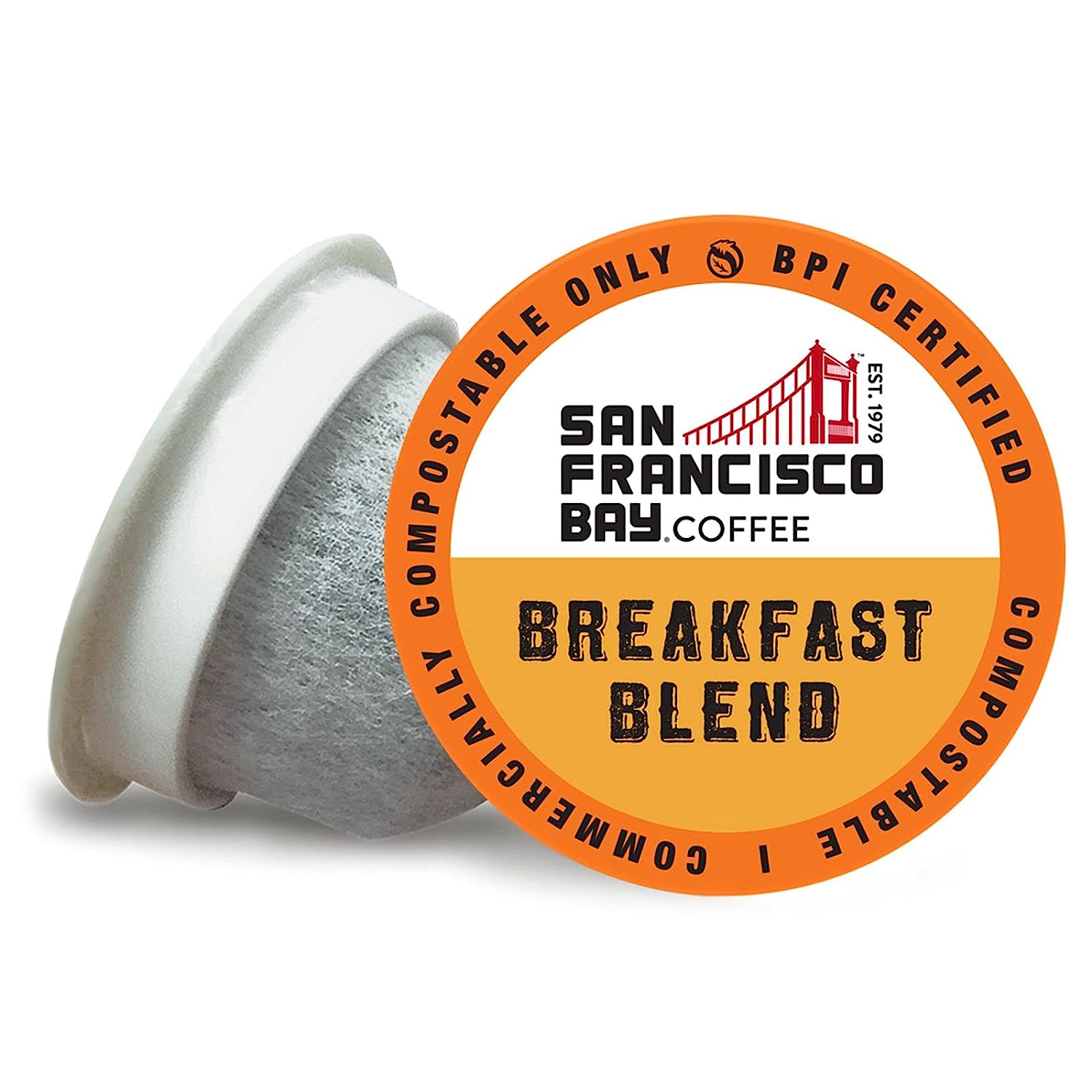 San Francisco Bay Compostable Coffee Pods - Breakfast Blend (80 Ct) K Cup Compatible including Keurig 2.0. Medium Roast
