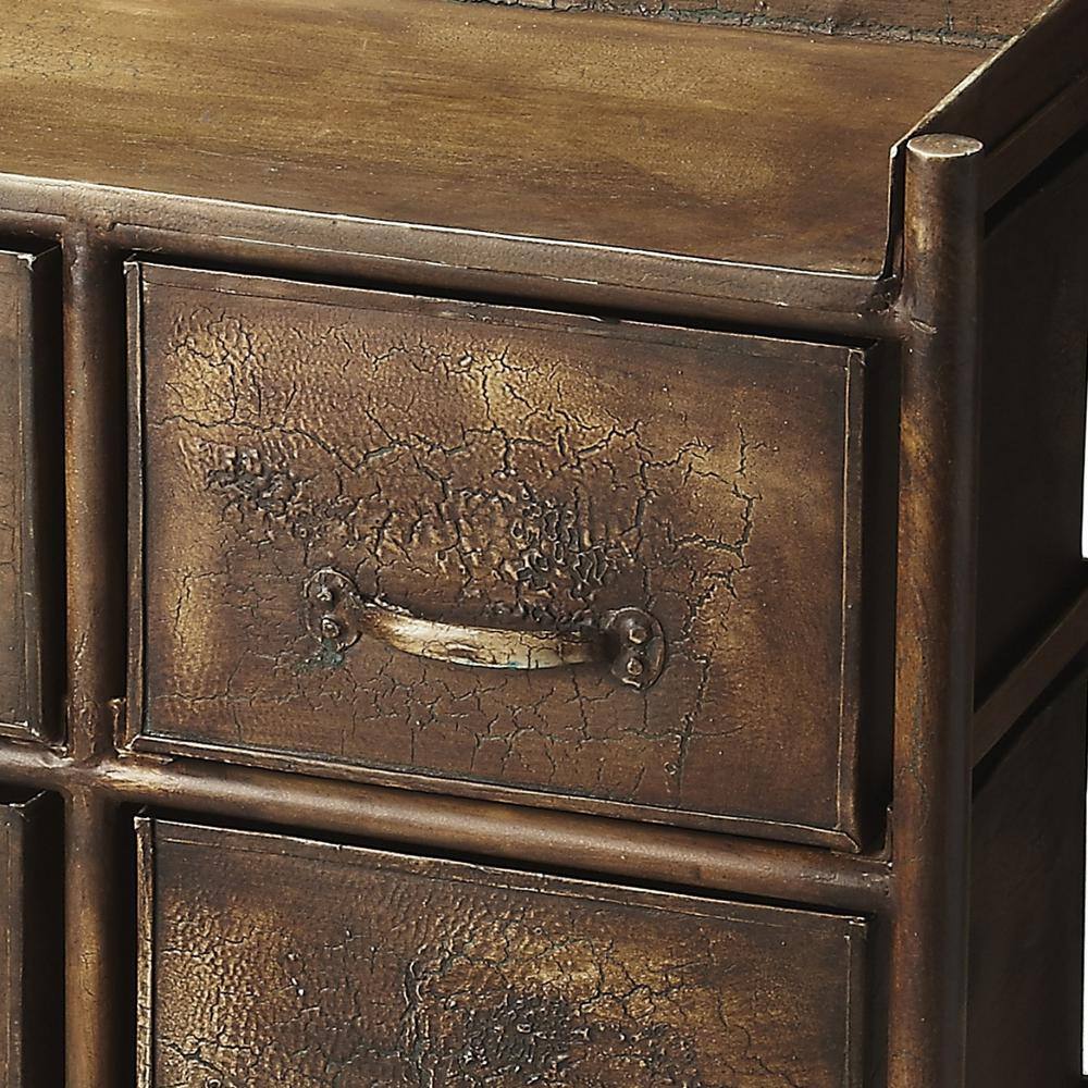HomeRoots  Bernadette Brown 23 in Chest of Drawers
