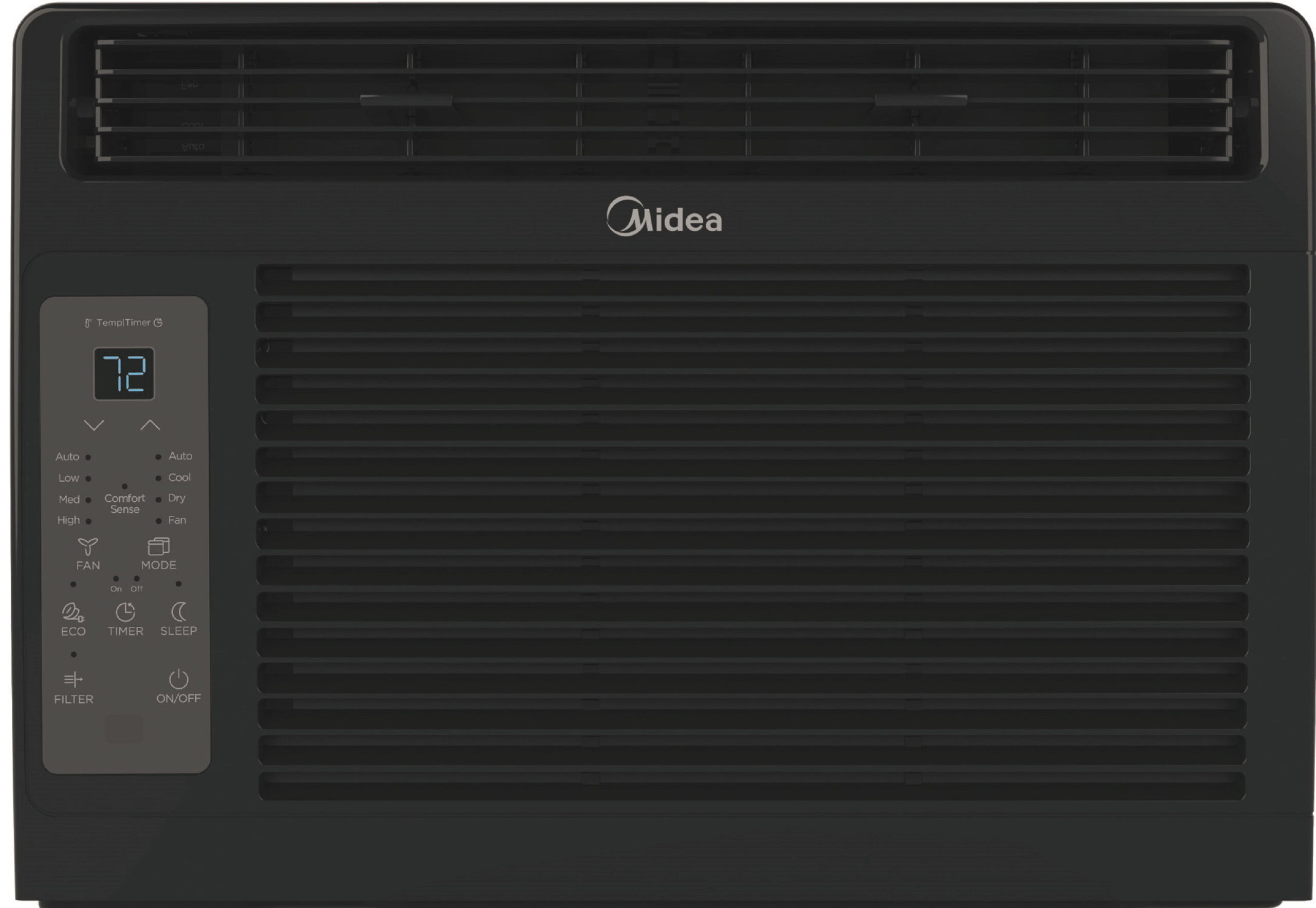 Midea 6.000 BTU 115V Window Air Conditioner with ComfortSense Remote. Black. MAW06R1WBL