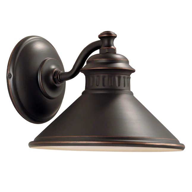 Portfolio  Dovray 1-Light 8.12-in Oil-Rubbed Bronze Dark Sky Outdoor Wall Light
