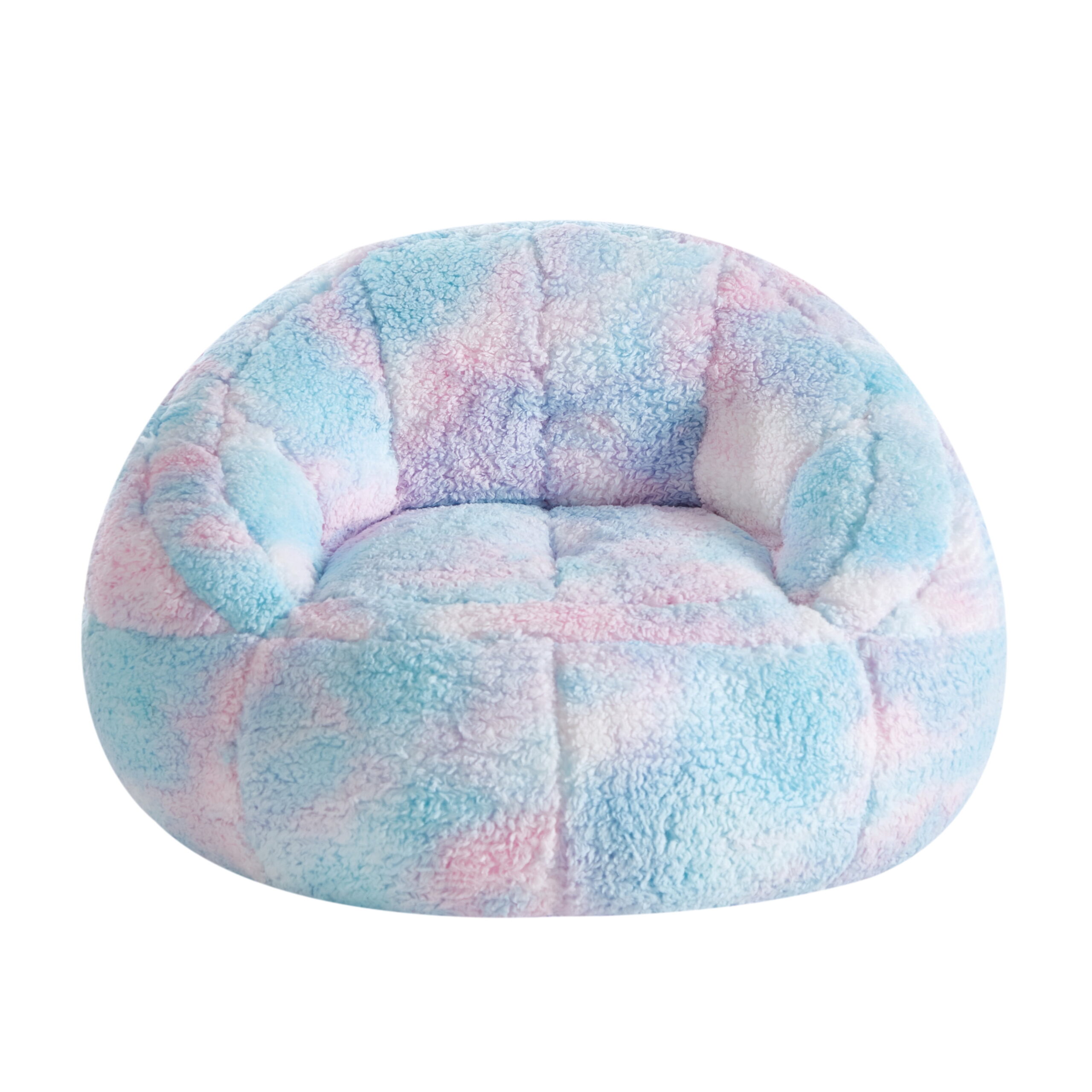 Justice Super Soft Teddy Sherpa Bean Bag Chair. Pink Blue