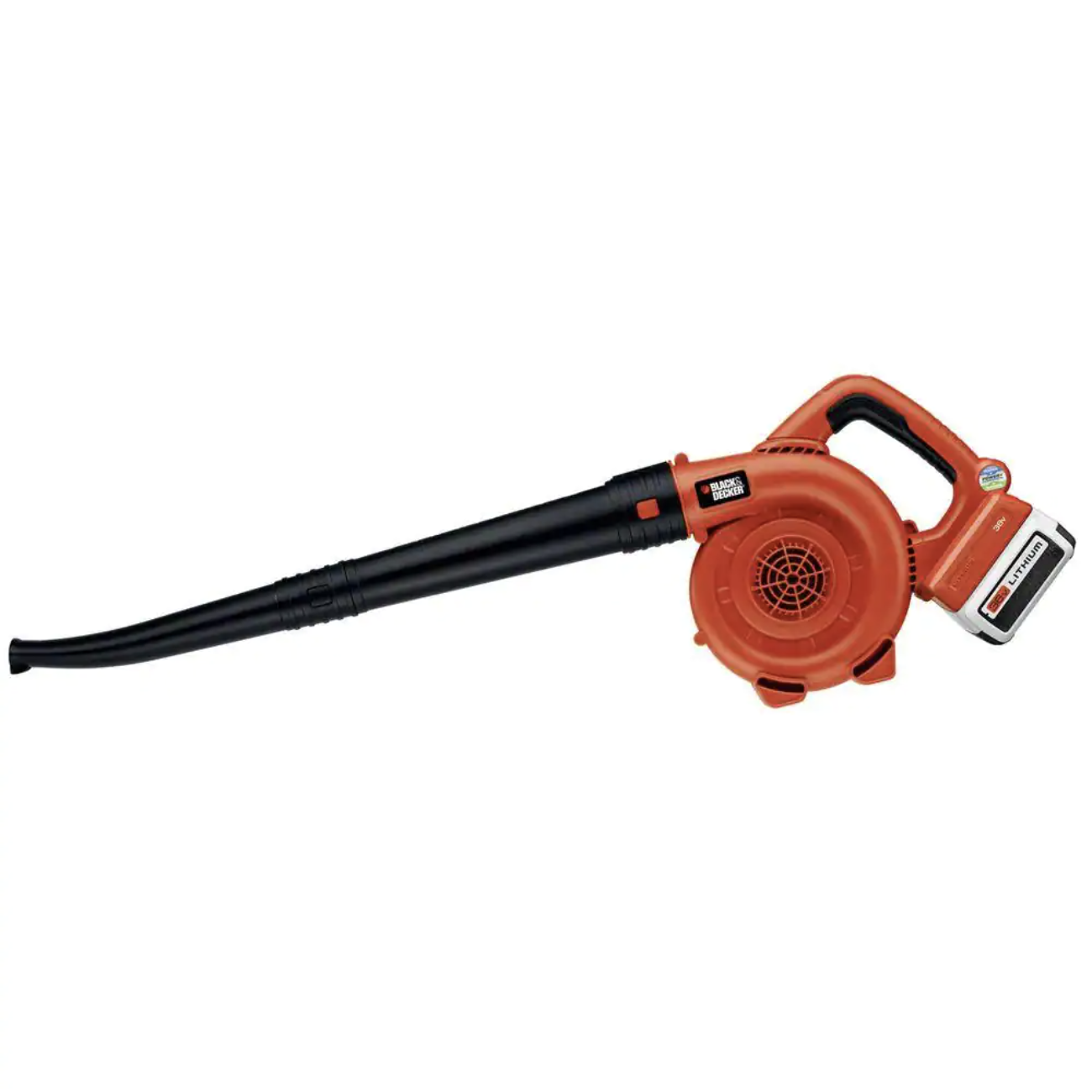 Black + Decker 40V MAX 120MPH 90CFM Cordless Battery Powered Handheld Leaf Blower with (1) 1.5Ah Battery & Charger (LSW36)