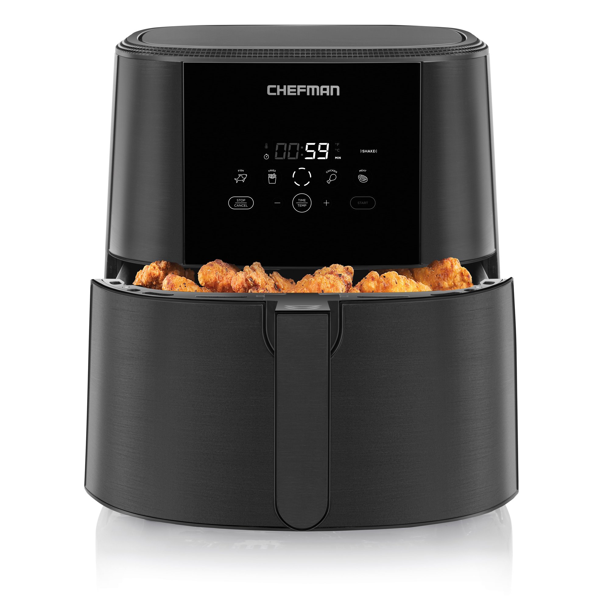 Chefman TurboFry Touch Digital Air Fryer. 8 Quart. 1700W. Matte Black