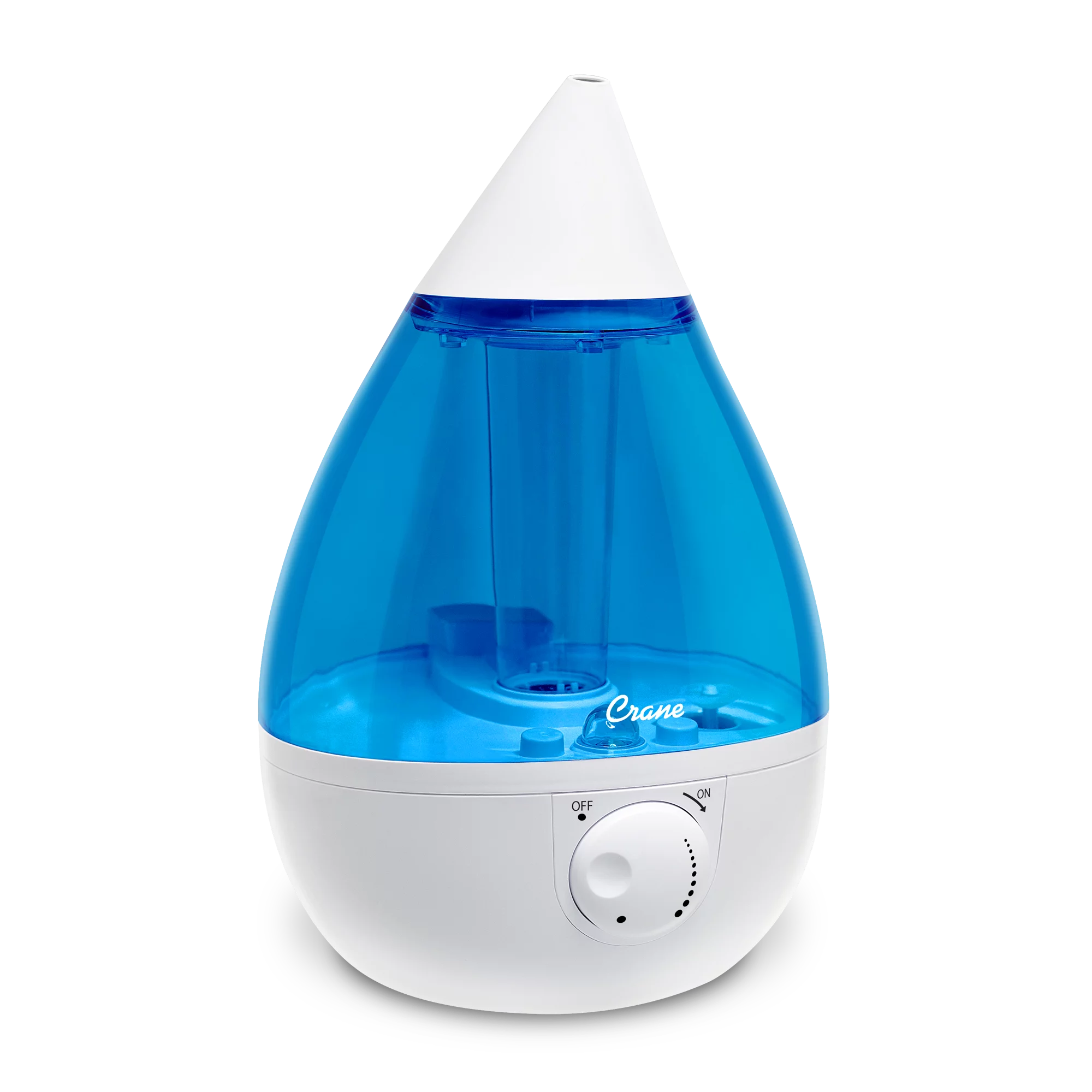 Crane Drop Ultrasonic Cool Mist Humidifier. 1.0 Gallon. 24 Hour Run Time. Whisper Quiet