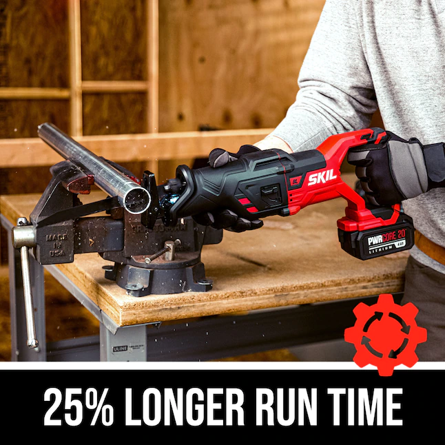 SKIL PWR CORE 20-volt Variable Speed Brushless Cordless Reciprocating Saw (Charger Included And Battery Included)