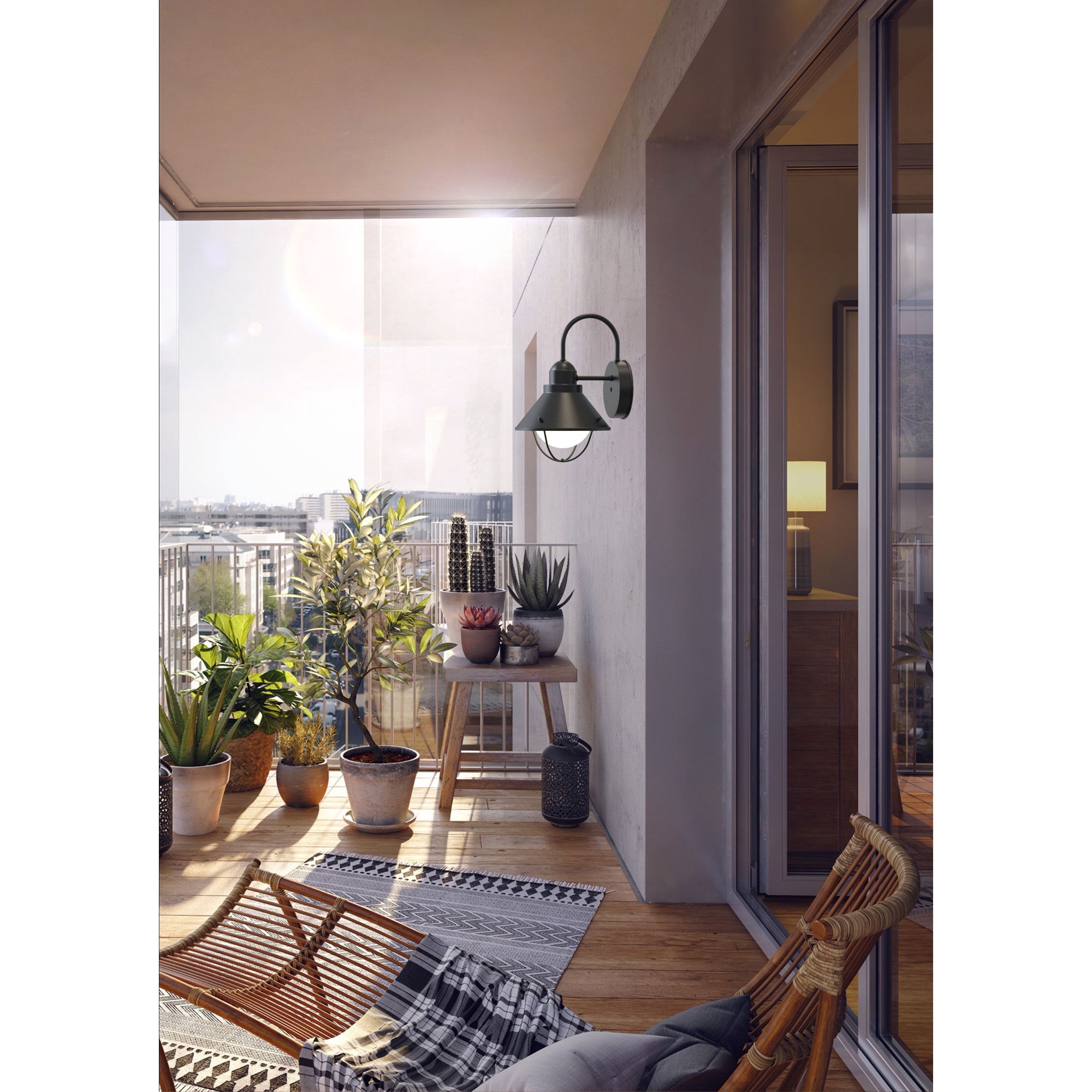 Better Homes & Gardens Outdoor Goose Neck Wall Light. Bronze Finshed