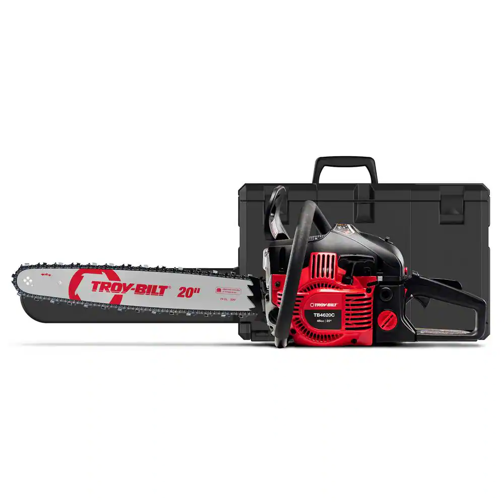 Troy-Bilt  20 in. 46 cc Gas 2-Cycle Chainsaw With Automatic Chain Oiler And Case