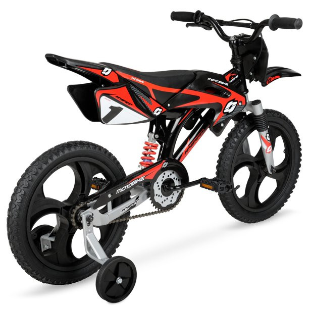 Hyper Bicycles 16in Kids Mag Wheels Motobike. Black/Red