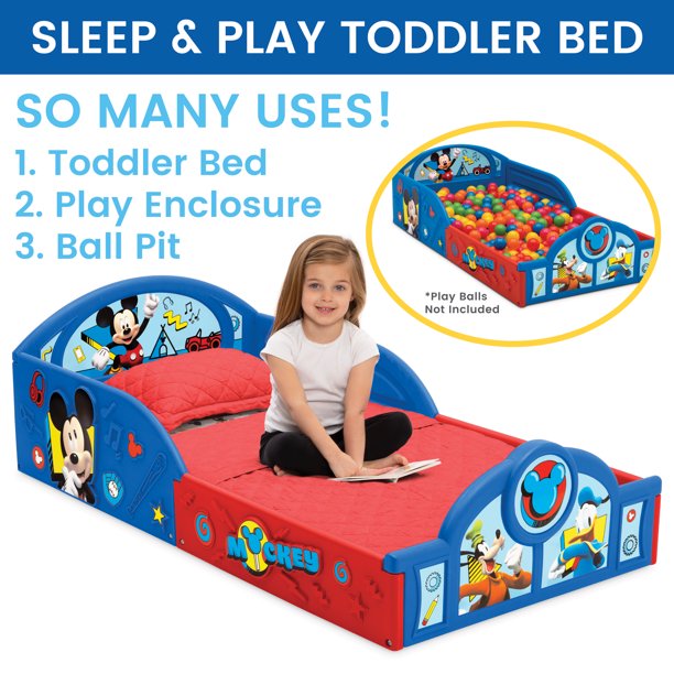 Disney Mickey Mouse 4-Piece Room-in-a-Box - Toddler Bedroom Set