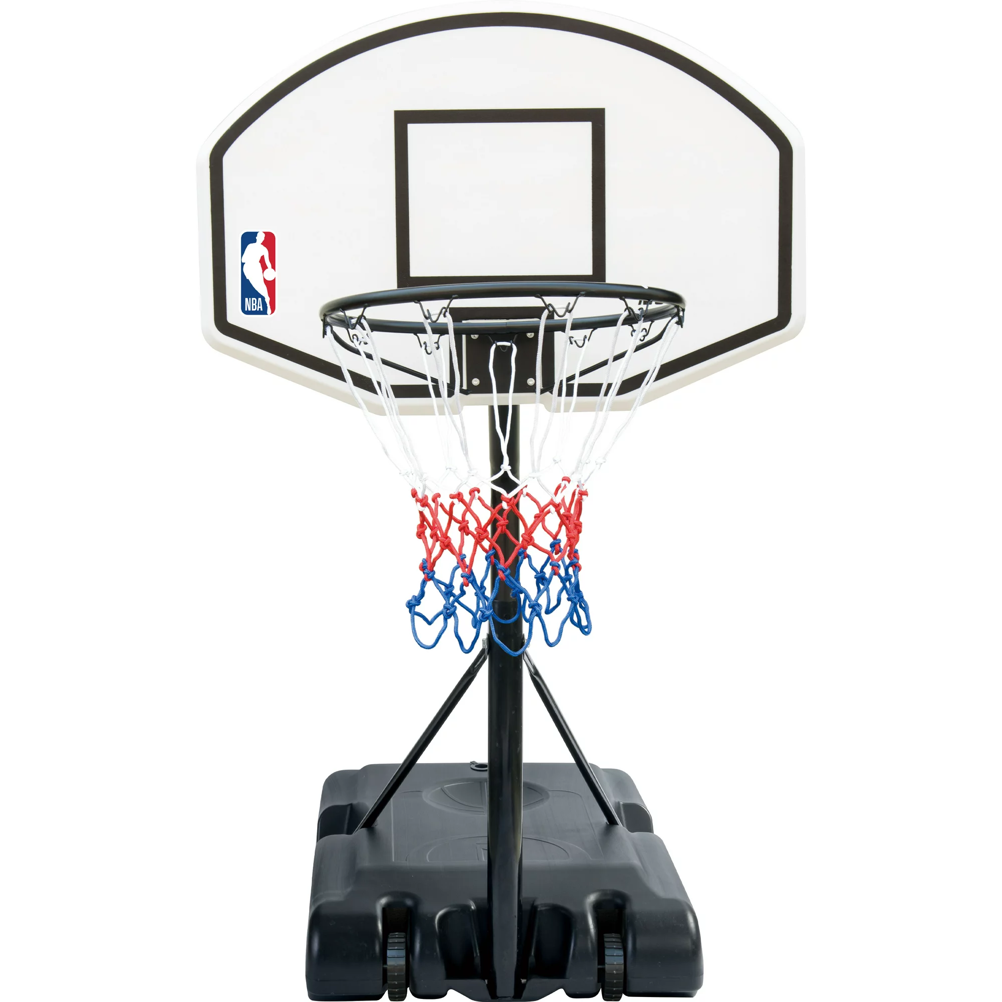 NBA Official 35″ Portable Poolside Basketball Hoop with Portable Wheeled Base