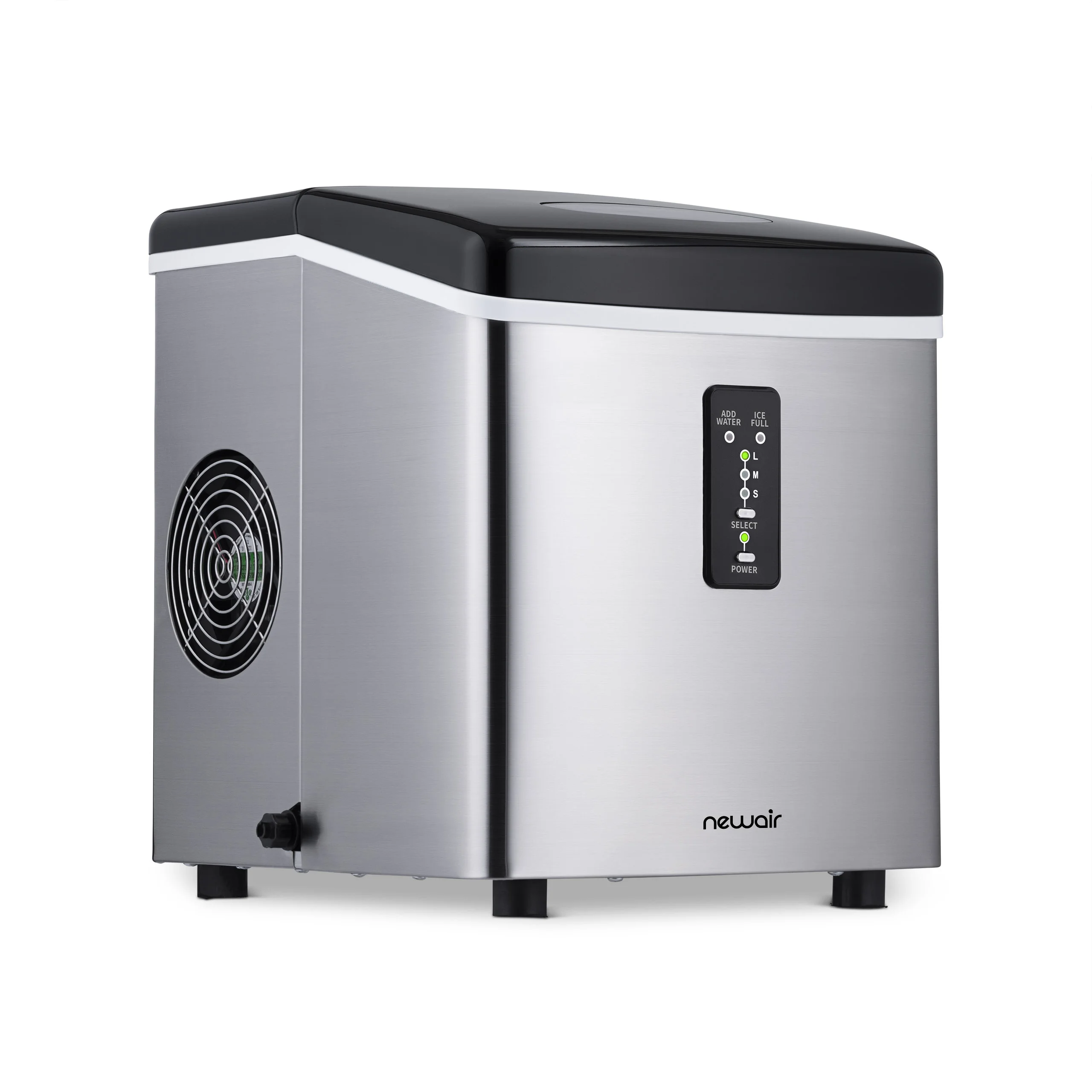 Newair Countertop Ice Maker. 28 lbs. of Ice a Day. 3 Ice Sizes. AI-100SS
