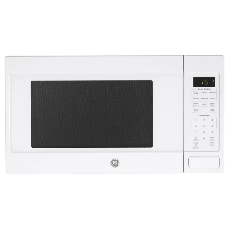 GE 1.6-cu ft 1150-Watt Countertop Microwave. White (JES1657DMWW)