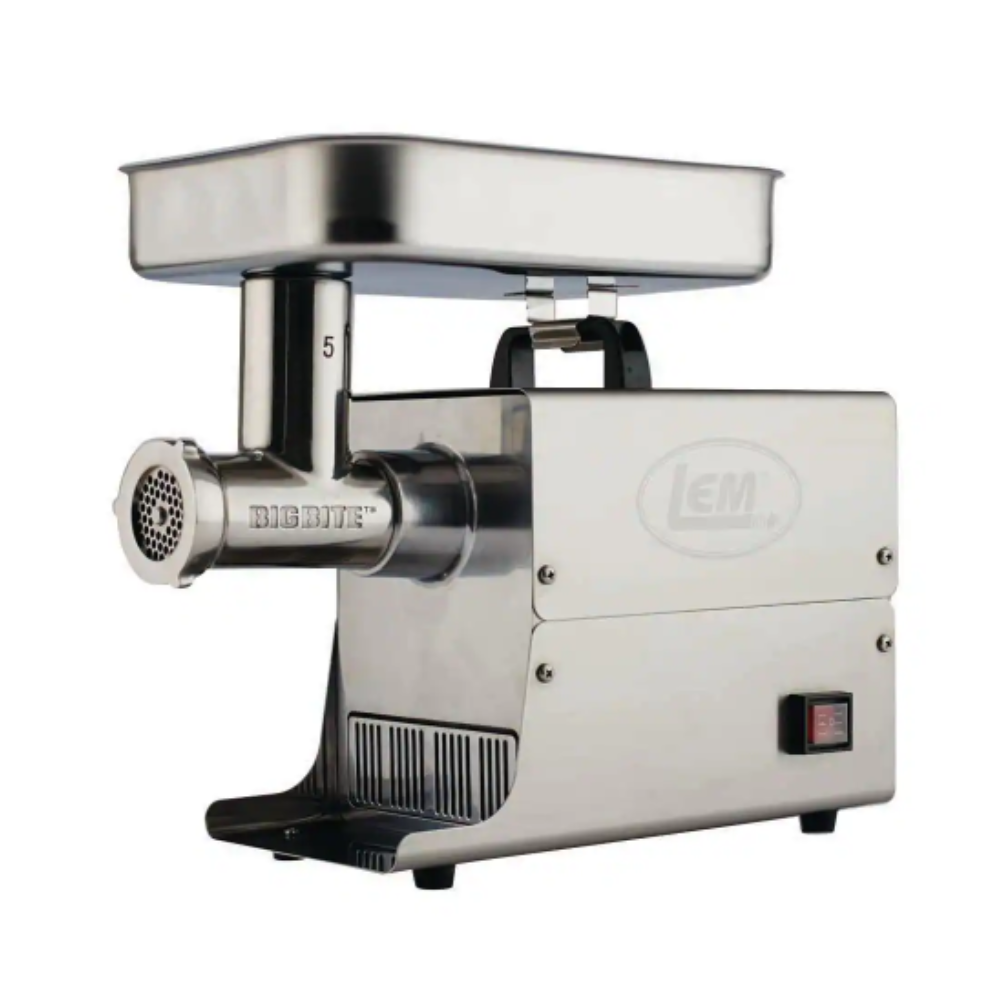 LEM Big Bite Grinder #5 0.35 HP Stainless Steel Electric Meat Grinder