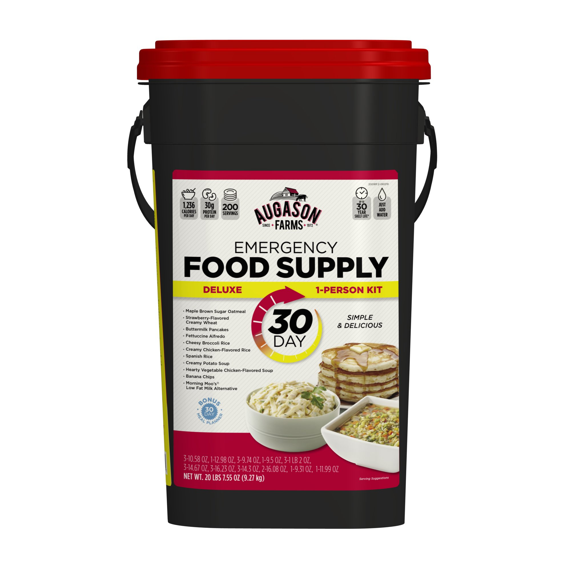 Augason Farms Deluxe 30-Day Emergency Food Supply. 25-Year Shelf Life. 20 lb 7.55 oz