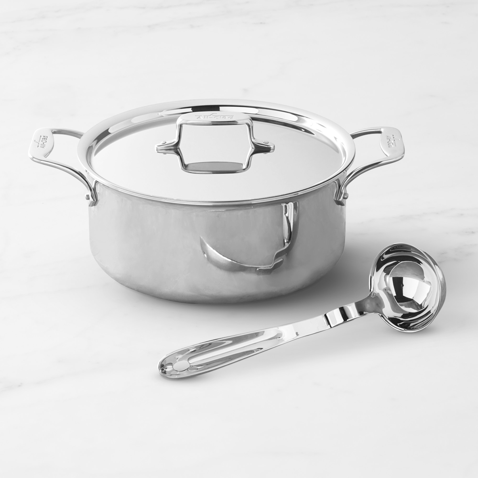 All-Clad d5 6-Qt. Stainless-Steel Ultimate Soup Pot with Ladle