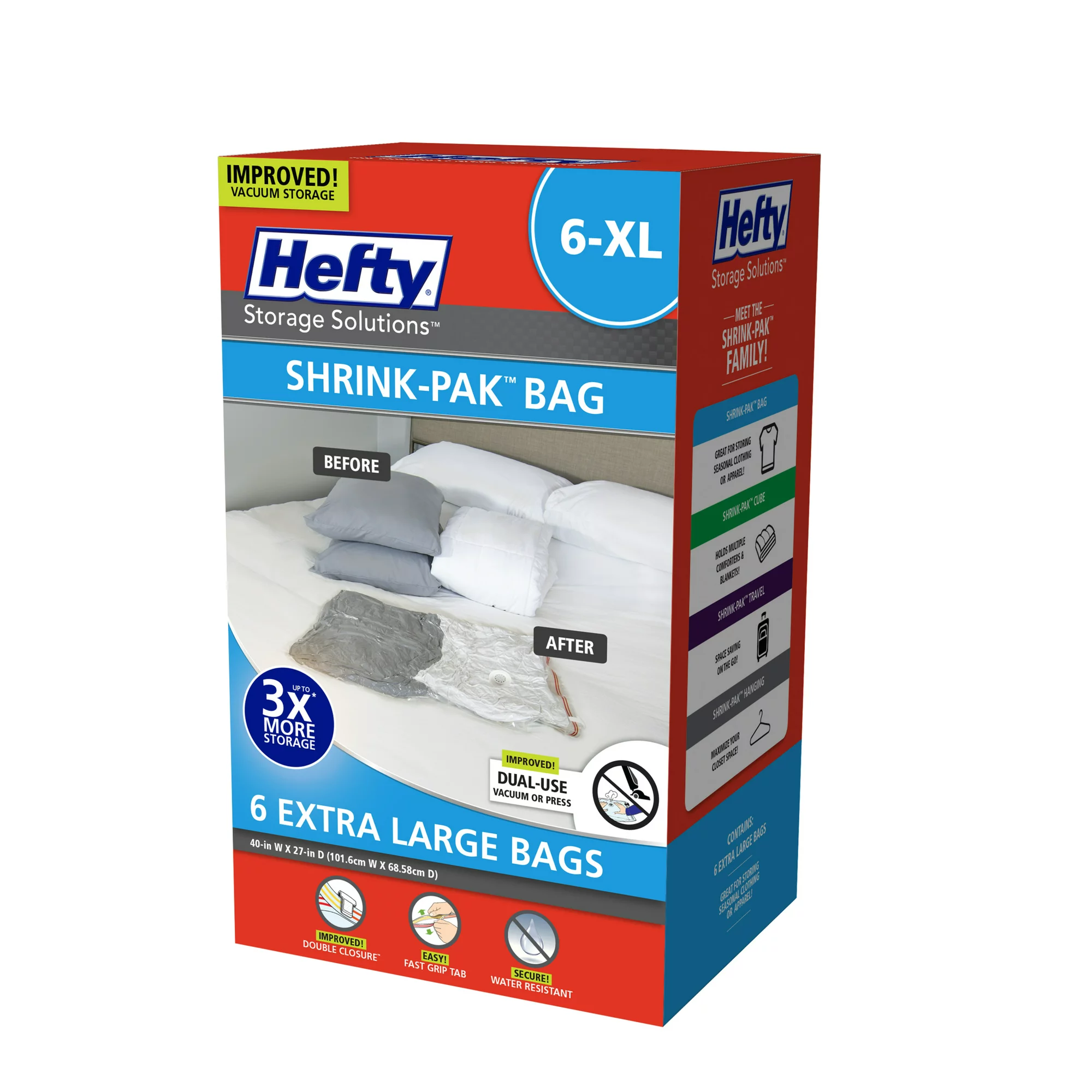 Hefty Shrink-Pak 6 XL Vacuum Storage Bags