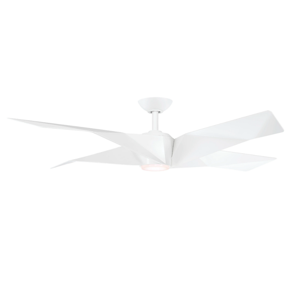 Aire a Minka Group Design Welkin 56 in. Integrated LED Indoor Flat White Ceiling Fan with Light
