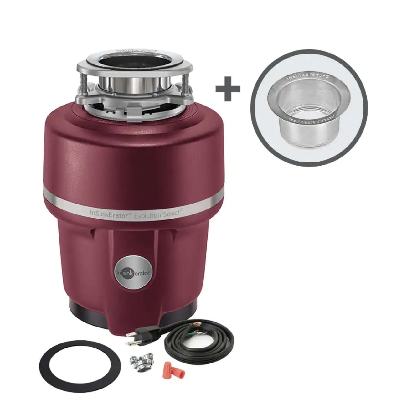 InSinkErator Evolution Select Lift & Latch Quiet Series 5/8 HP Continuous Feed Garbage Disposal w/ Extended Sink Flange