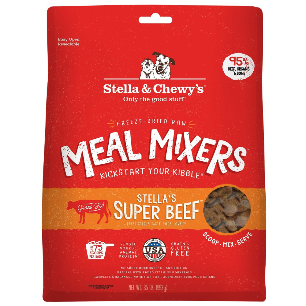 Stella & Chewy-s Stella-s Super Beef Meal Mixers Freeze-Dried Raw Dog Food Topper