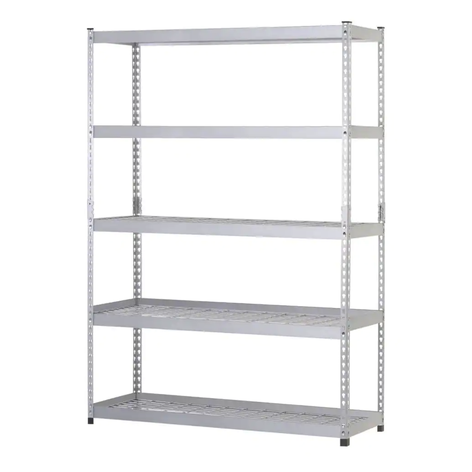 Husky MR482478W5 5-Tier Heavy Duty Steel Garage Storage Shelving Uni in Silver. 48″ W x 78″ H x 24″ D
