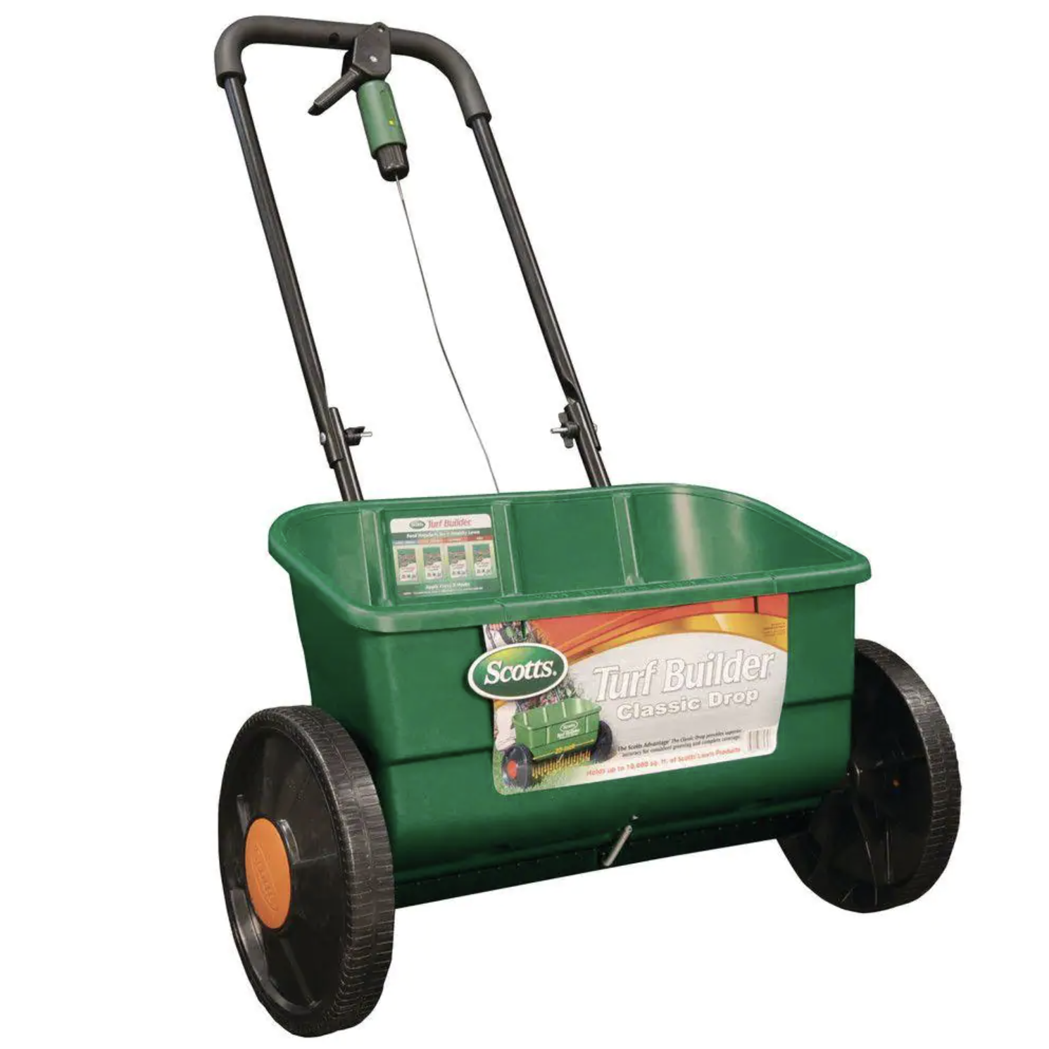 Scotts 25 lbs. 10.000 sq. ft. Turf Builder Classic Drop Spreader for Seed and Fertilizer