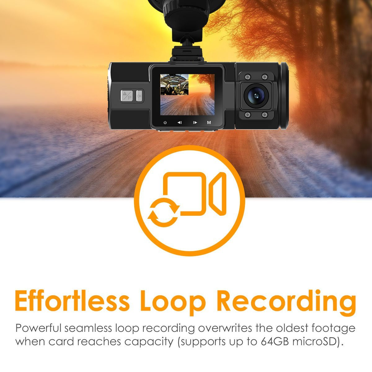 Vantrue N2 Pro Dual Dash Cam. Sony Exmor HD Sensor. Infrared Night Vision