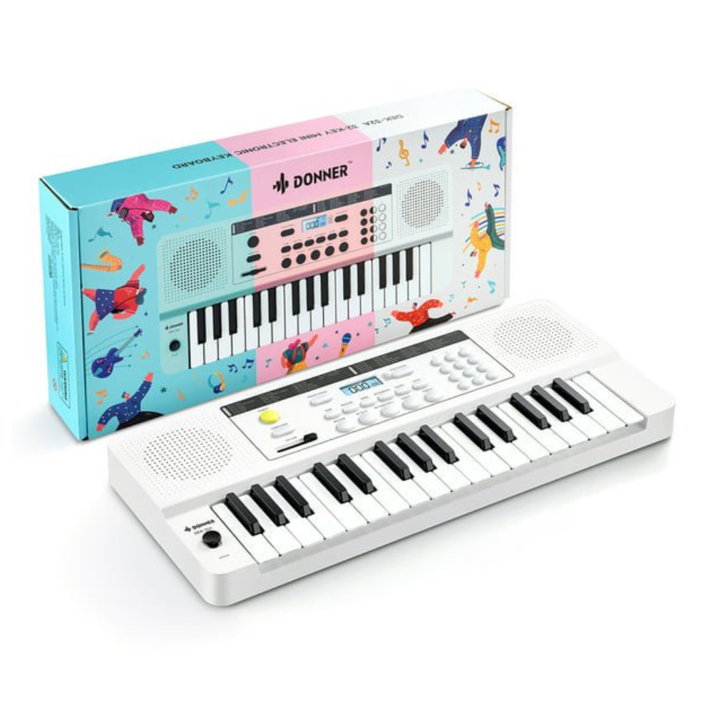 Donner 32 Key Electronic Keyboard Piano. Fun Gift for Birthday& Christmas