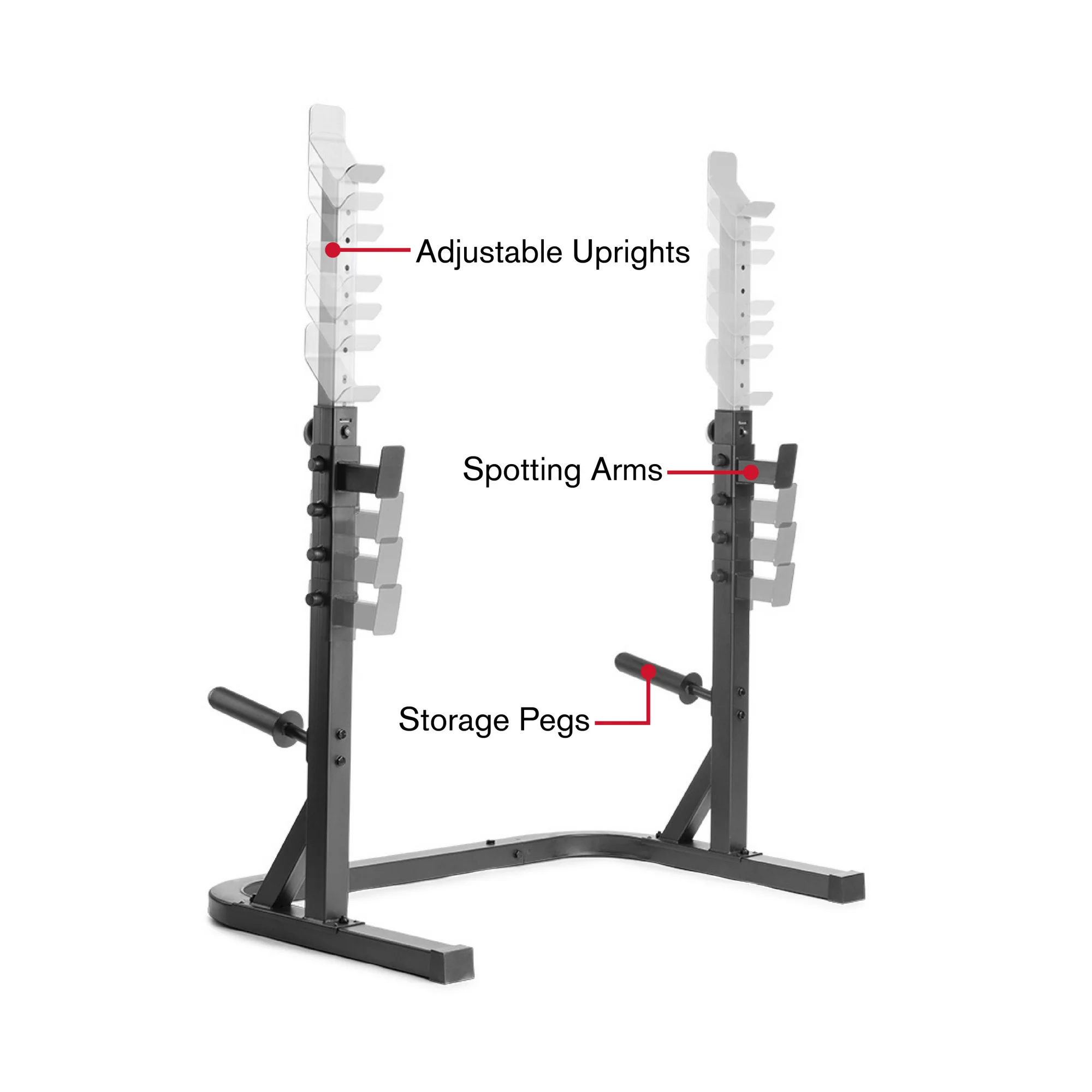 Weider Attack Series Olympic Squat Rack. 310 lbs Weight Limit