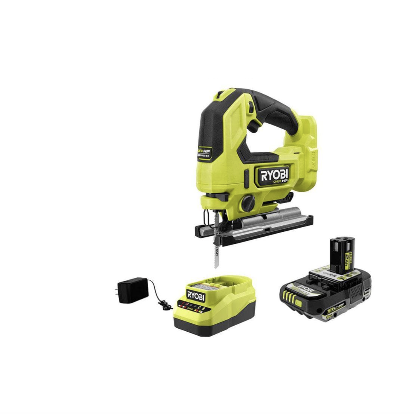 Ryobi One+ HP 18V Brushless Cordless Jigsaw Kit With 2.0 Ah High Performance Battery And Charger