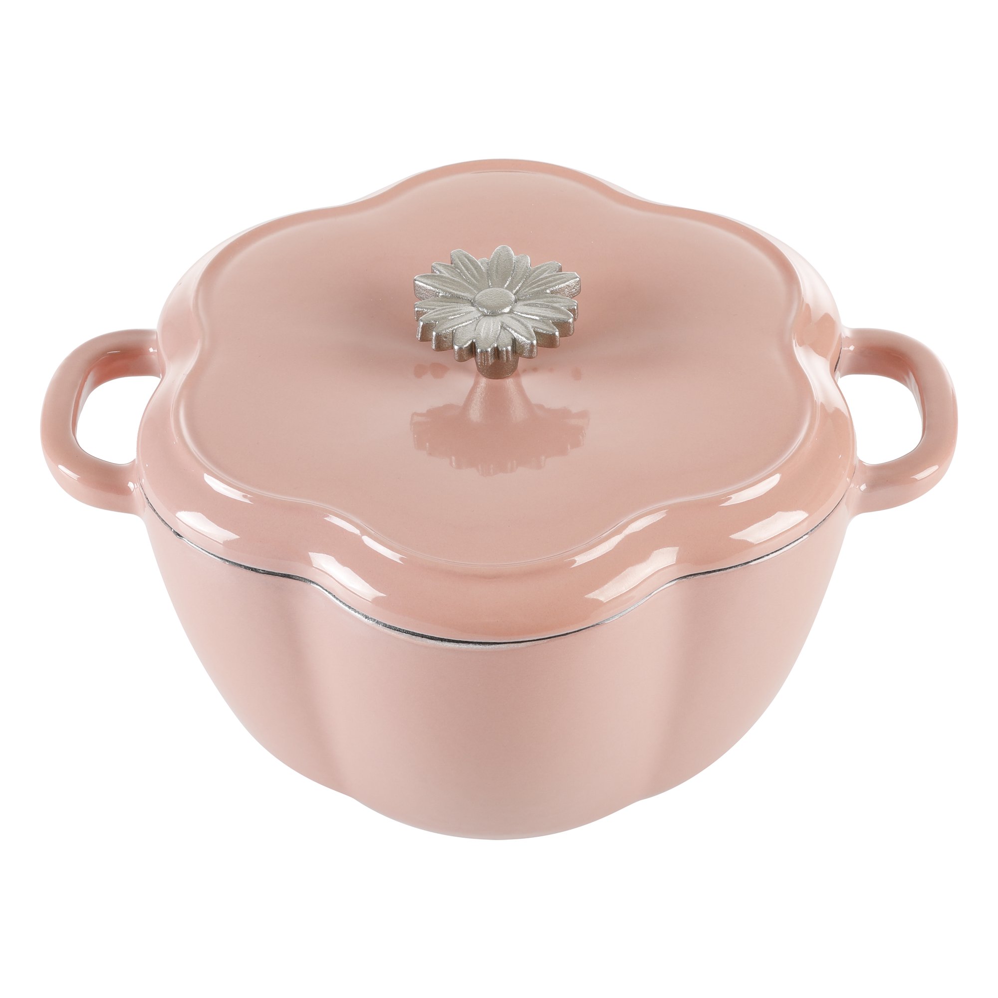 The Pioneer Woman Timeless Beauty Enamel on Cast Iron 3-Quart Dutch Oven. Pink