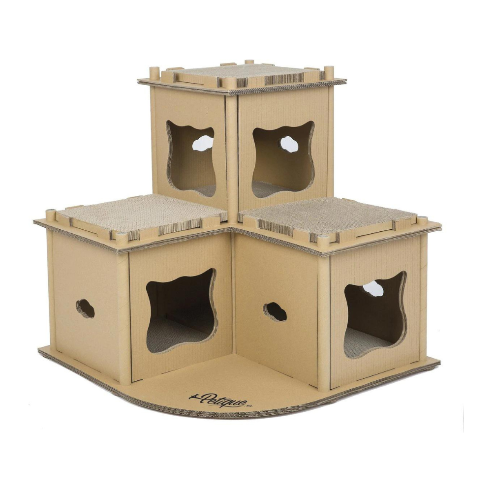 Petique Feline Fortress Cat Scratcher Toy