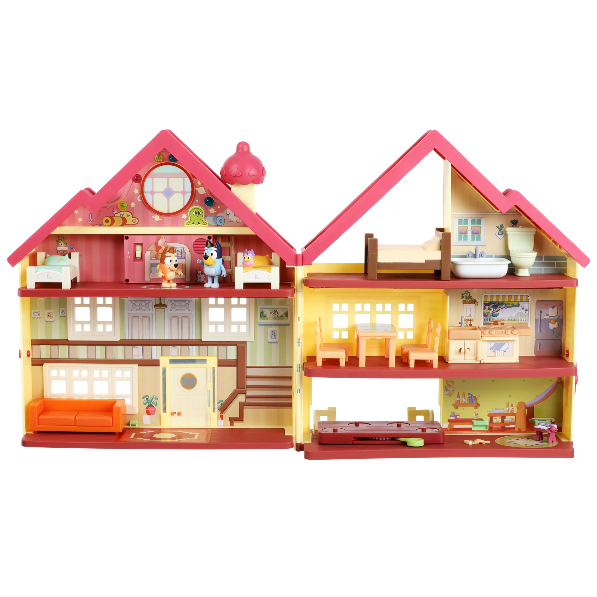 Bluey Ultimate Lights & Sounds Playhouse with Bluey and Bingo Figures and Accessories
