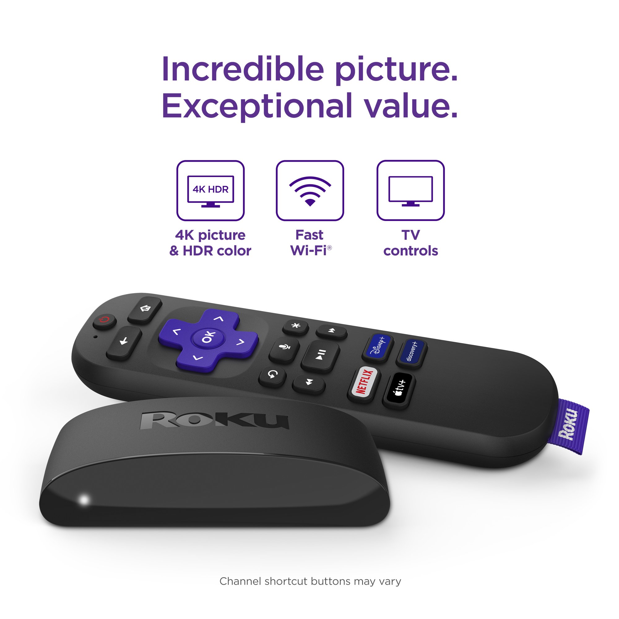 Roku Express 4K+. Streaming Player HD/4K/HDR