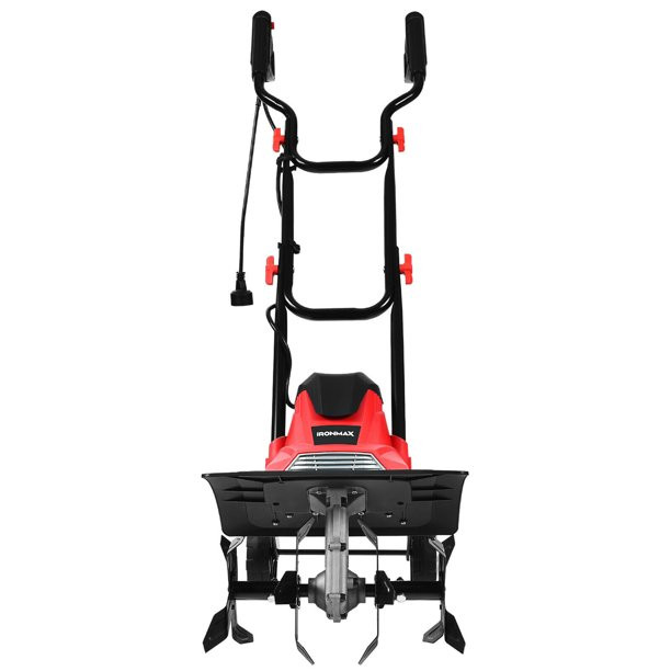 Gymax 14” 10 Amp Corded Electric Tiller And Cultivator 9” Tilling Depth. Red