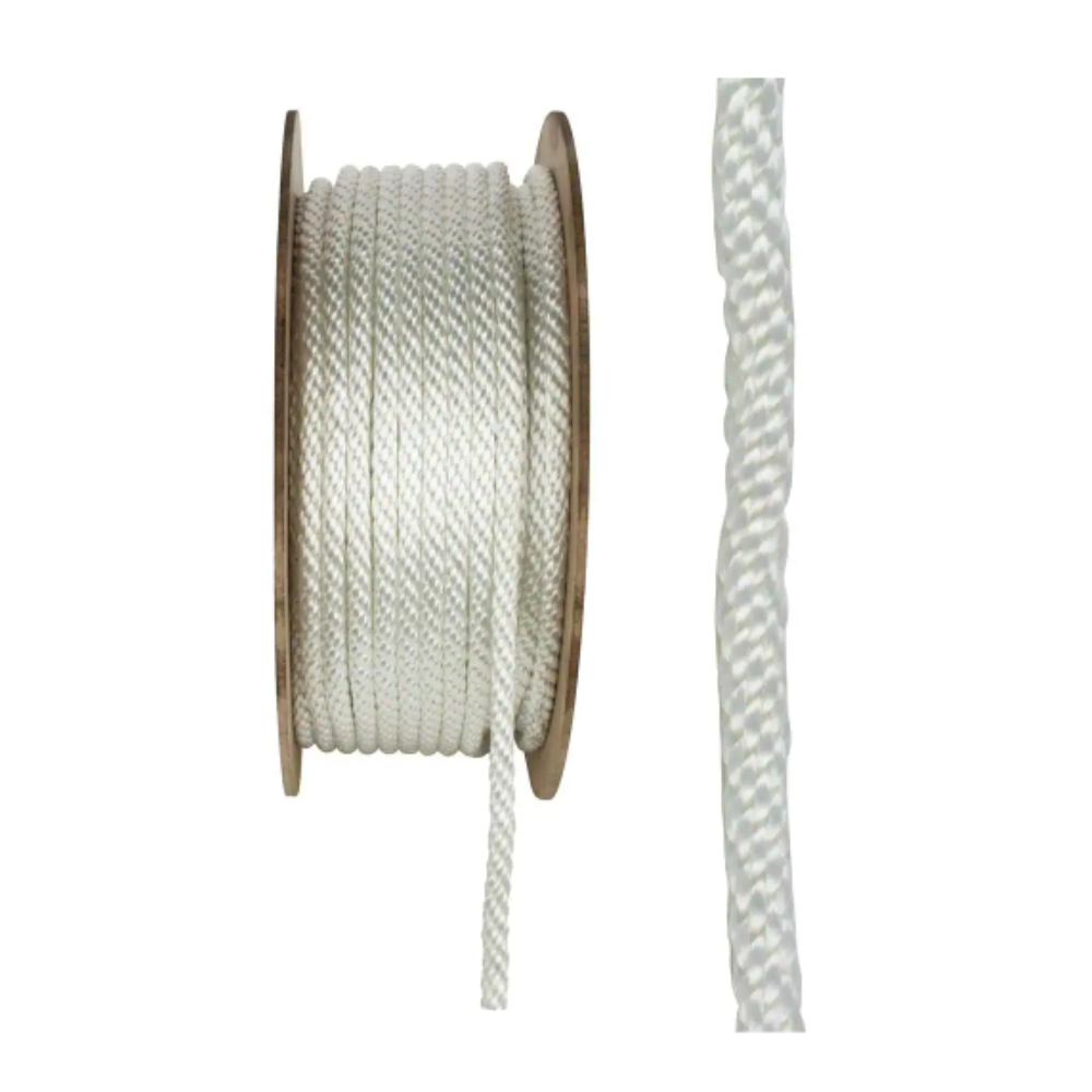 Everbilt 1/2 in. x 300 ft. Solid Braid Nylon Rope. White