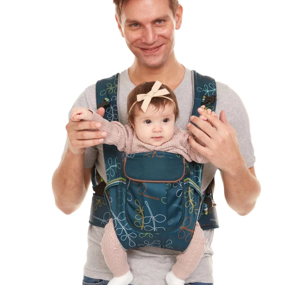 Monbebe Lynx 5-in-1 Baby Carrier. Leafy