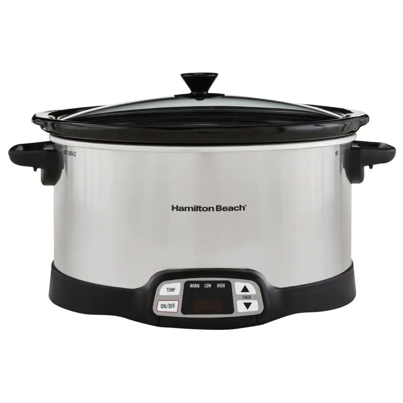 Hamilton Beach 8 Qt. Programmable Stainless Steel Slow Cooker With Built-In Timer