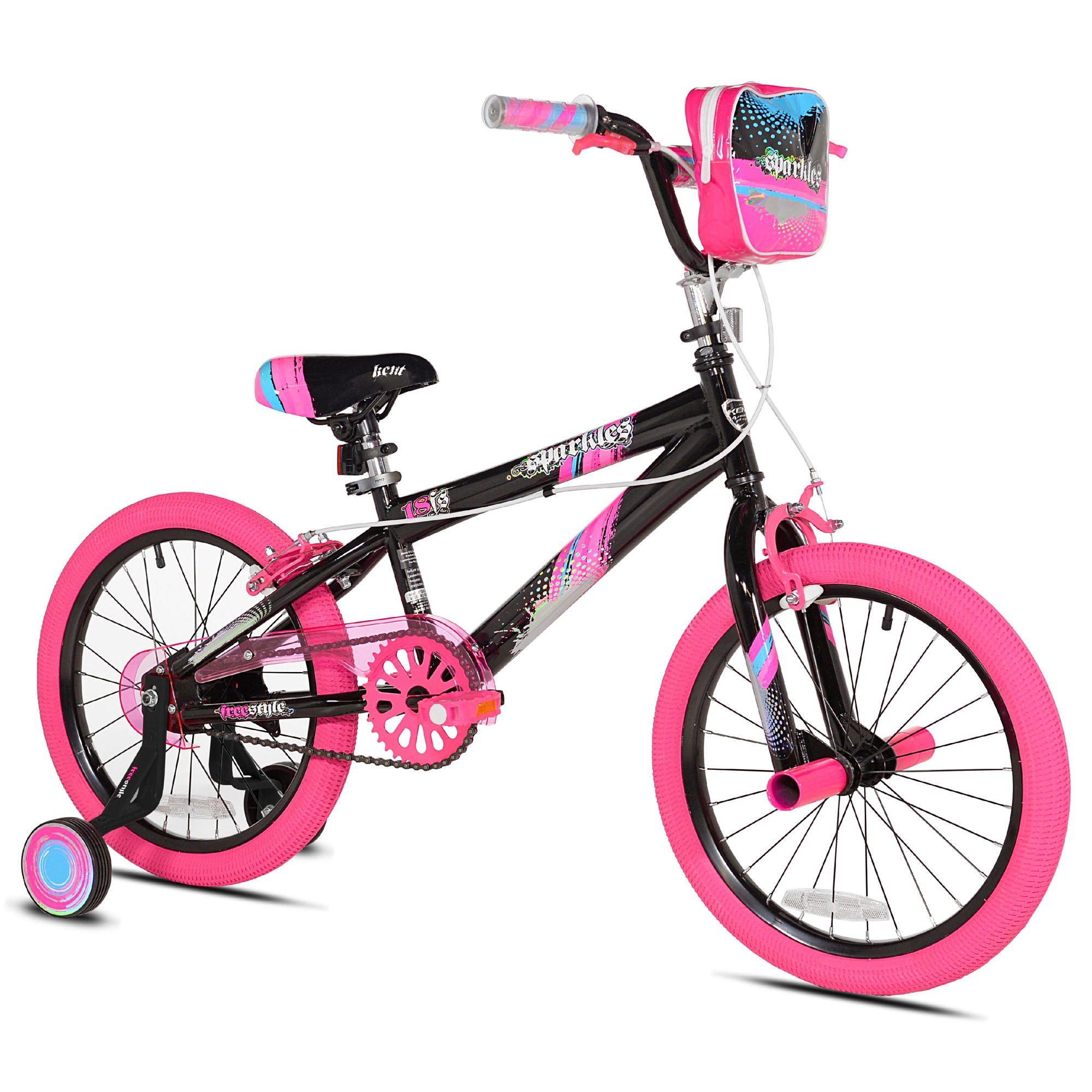 Kent 18 In. Sparkles Girl-s Bike. Black and Pink