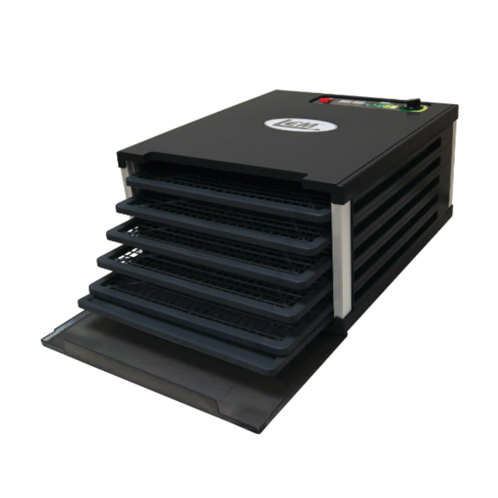 LEM 5-Tray Black Food Dehydrator with Built-In Timer