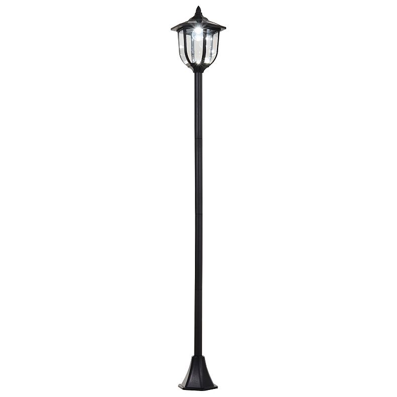 Outsunny Solar Outdoor Street Light Lamp With Beautiful Lantern