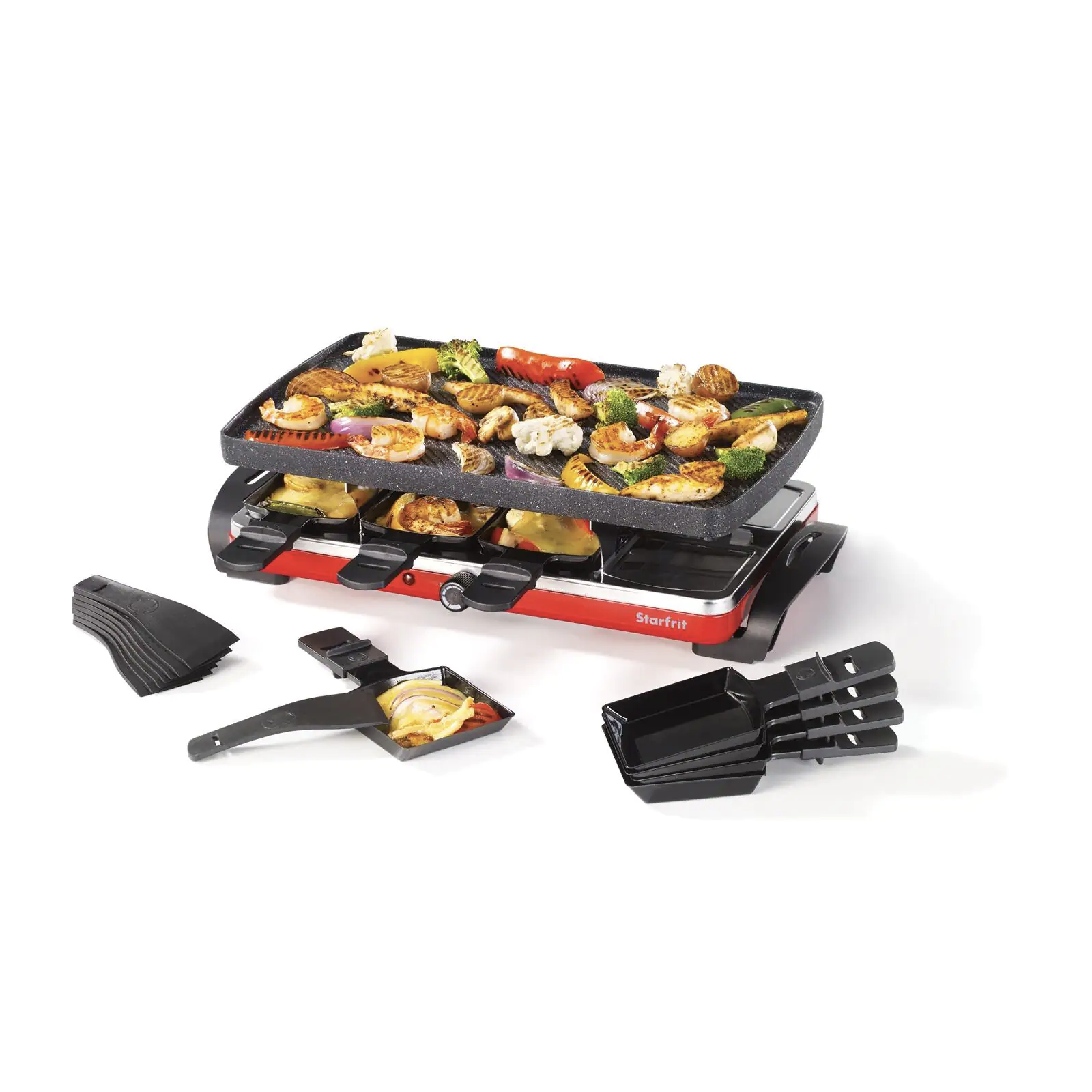 Starfrit Black Raclette/Party Indoor Grill Set