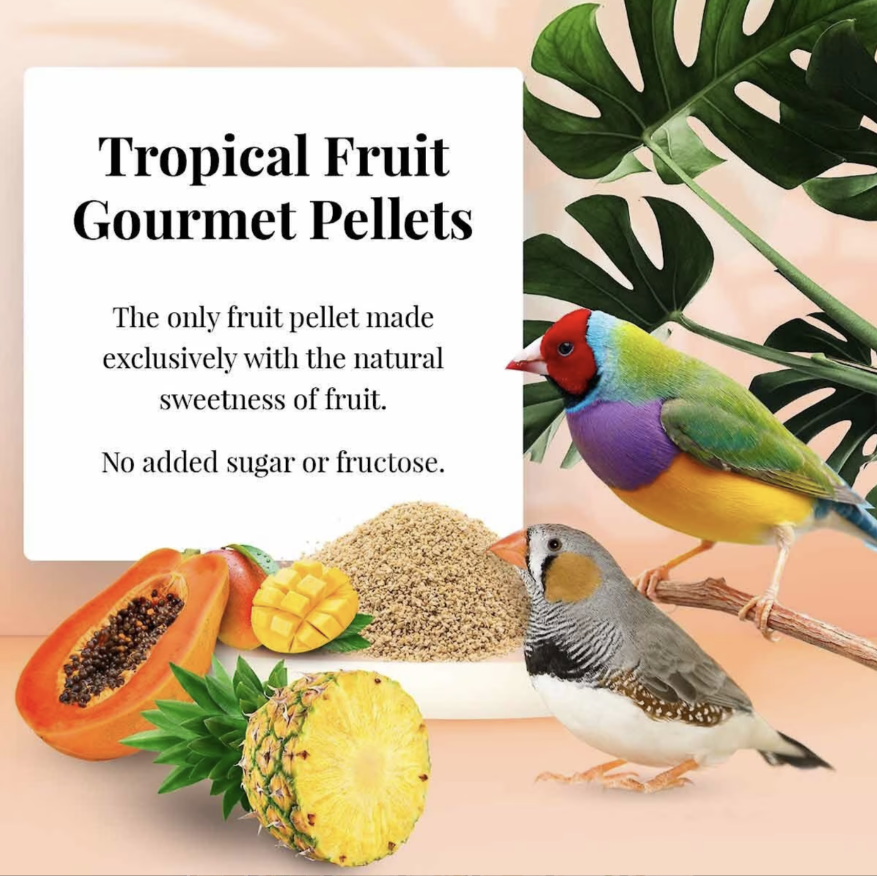 Lafeber Tropical Fruit Gourmet Pellets Finch Bird Food. 20-lb box