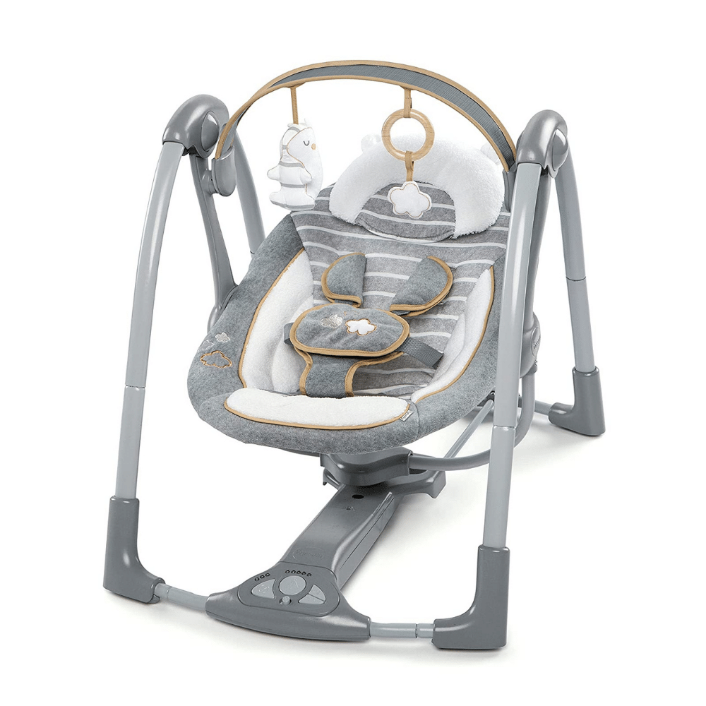 Ingenuity Boutique Collection Swing And Go Portable Swing. Bella Teddy