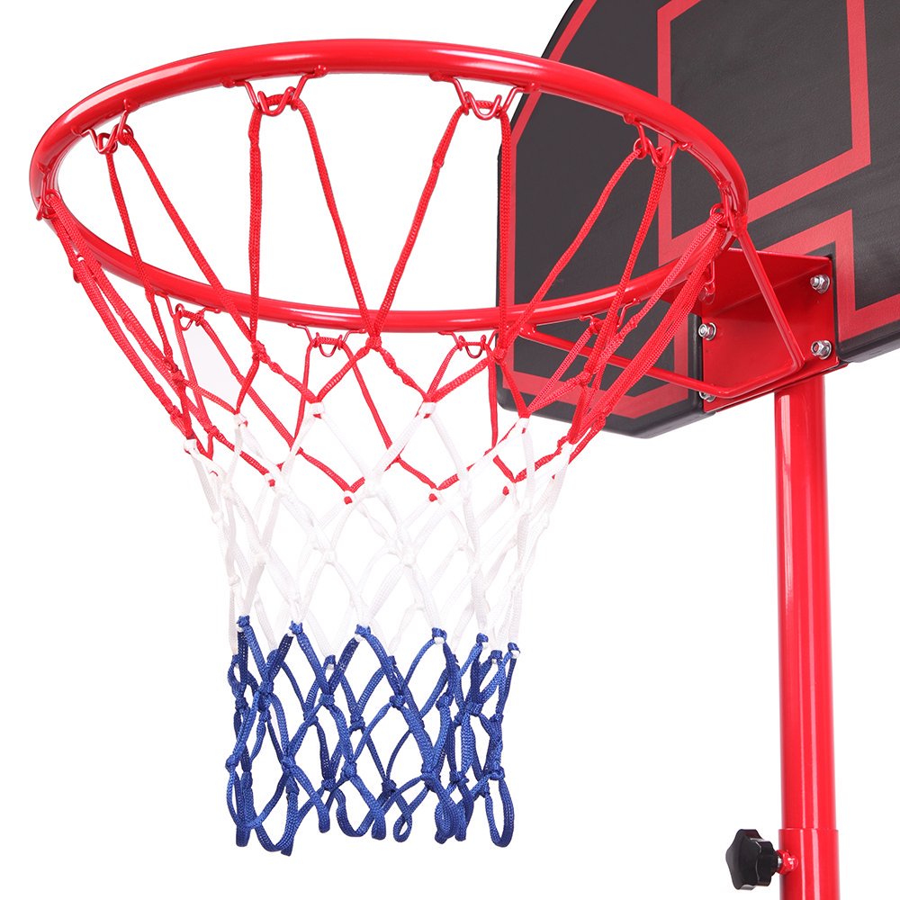 Sugift Basketball Hoop & Goal 5.2 Ft. - 7 Ft. Height Adjustable Portable Basketball Hoop System. Black
