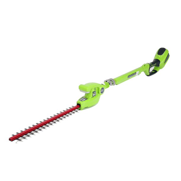 Greenworks 40V 8-inch Pole Saw And 20-inch Hedge Trimmer. Battery Not Included. 1300402