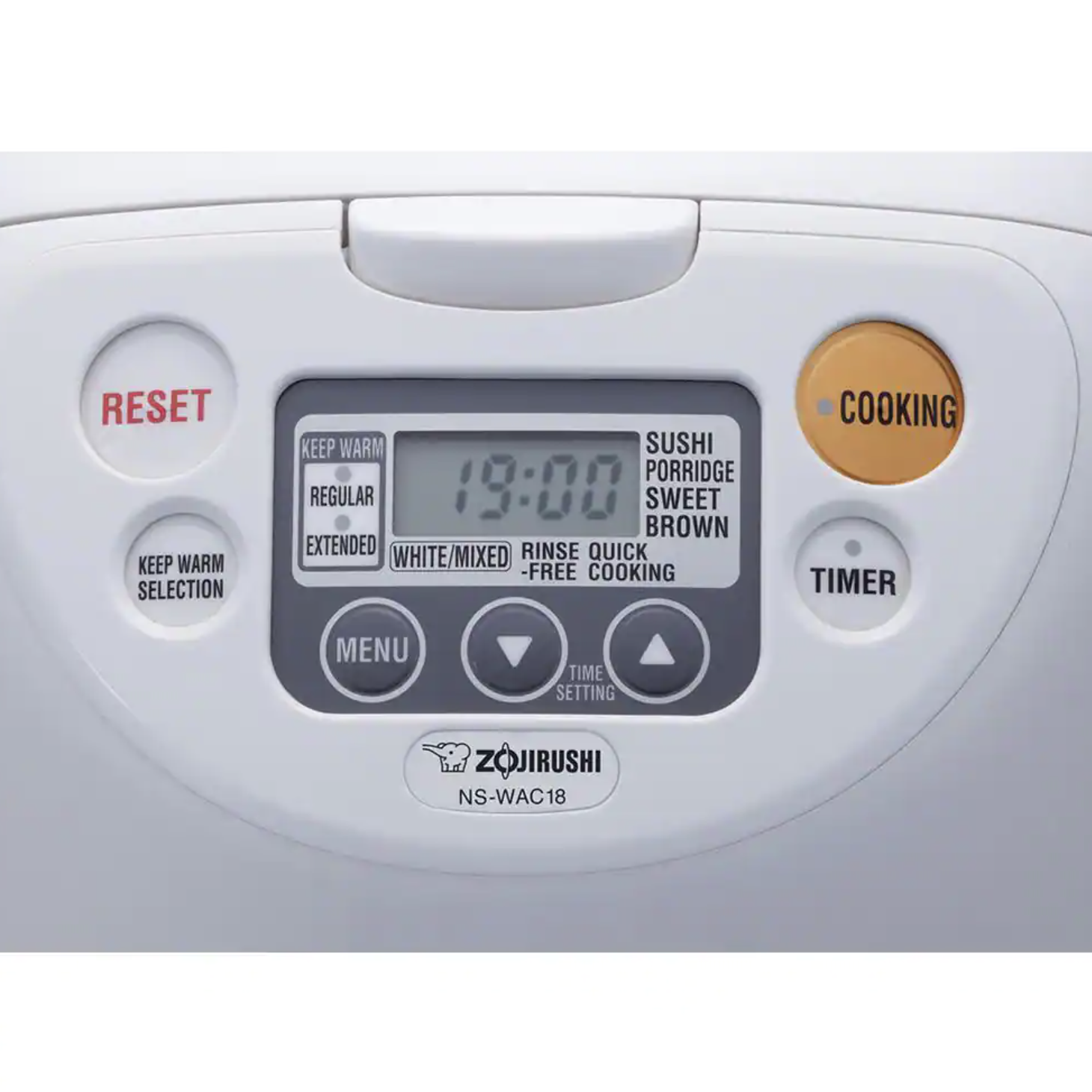 Zojirushi Micom 10-Cup Cool White Rice Cooker and Warmer with Built-In Timer