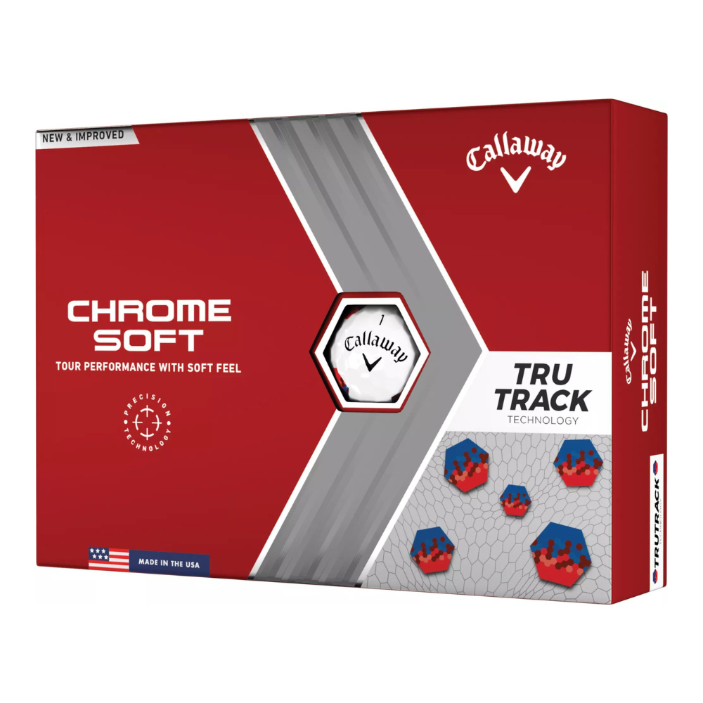 Callaway 2023 Chrome Soft Red & Blue TruTrack Golf Balls