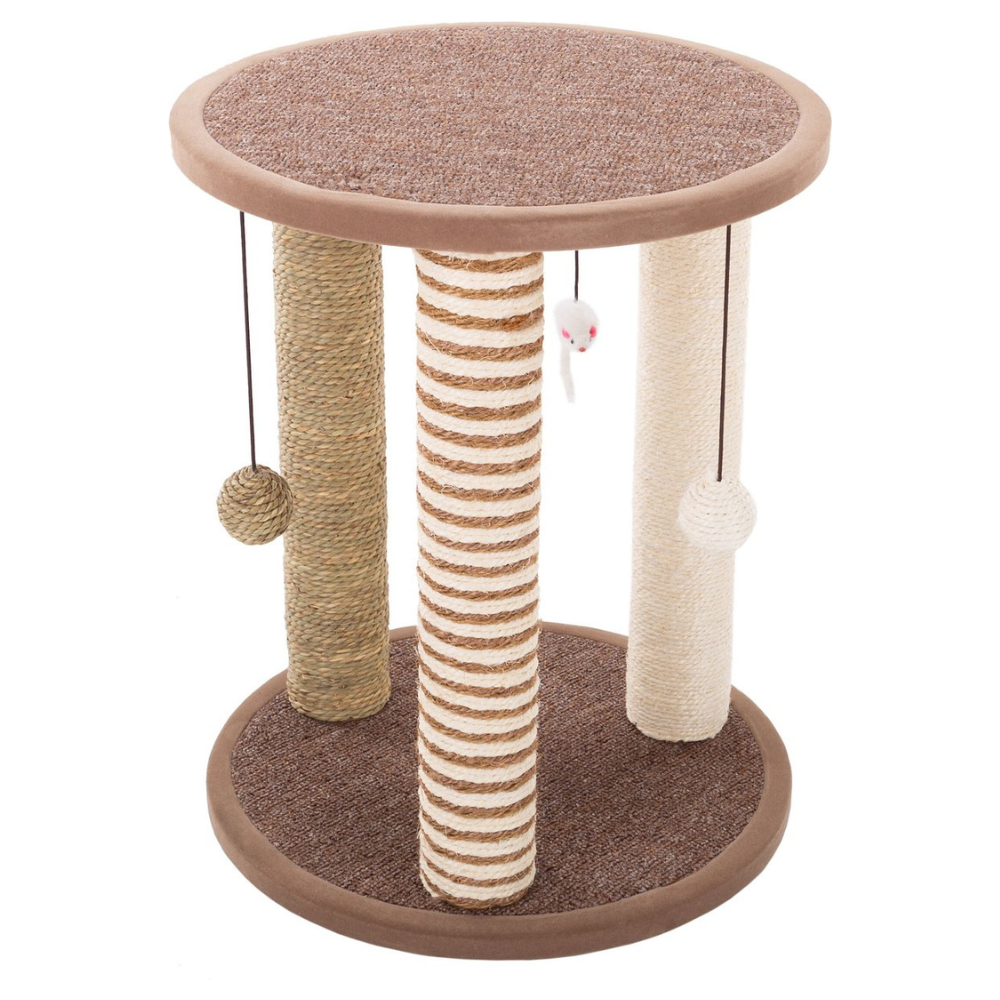 Pet Adobe 19.3-in Cat Scratching Post with Toy