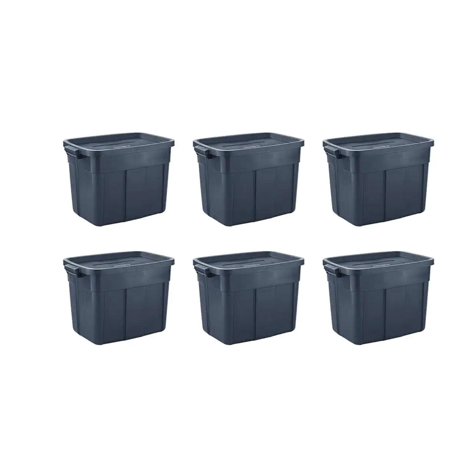 Rubbermaid Roughneck 18 Gal. Rugged Stackable Storage Tote Container (6-Pack)